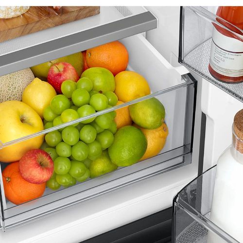 מקרר 4 דלתות 648 ליטר Samsung BESPOKE RM70F63REW Kitchen Fit זכוכית לבנה