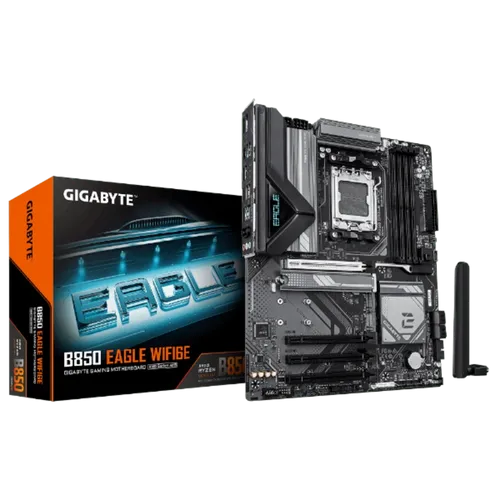 תמונה של לוח אם GIGABYTE B850 EAGLE WIFI6E DDR5 AM5 BT 2.5GBE LAN