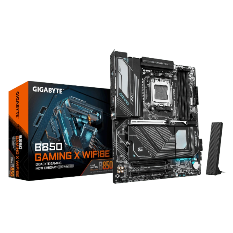 לוח אם GIGABYTE B850 GAMING X WIFI6E ATX DDR5 AM5 BT 2.5 GBE LAN