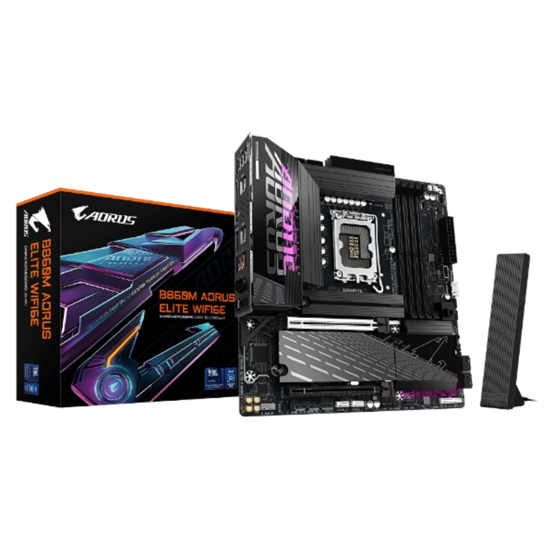 לוח למעבד דור 15 Gigabyte B860M AORUS ELITE WIFI6E ATX 2.5GB LAN