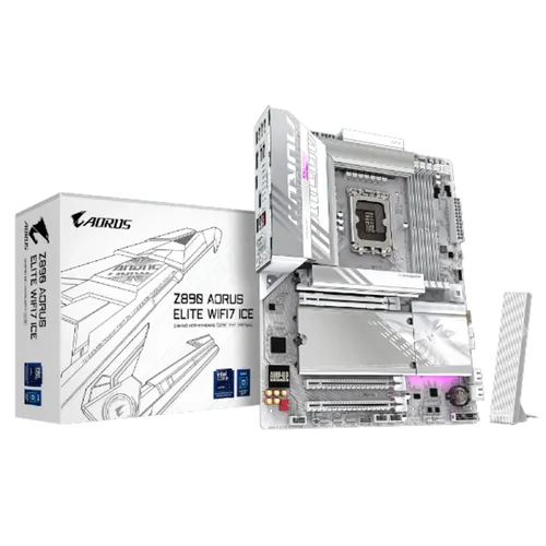 תמונה של לוח לאינטל דור 15 Gigabyte Z890 AORUS ELITE WIFI7 ICE ATX LGA1851
