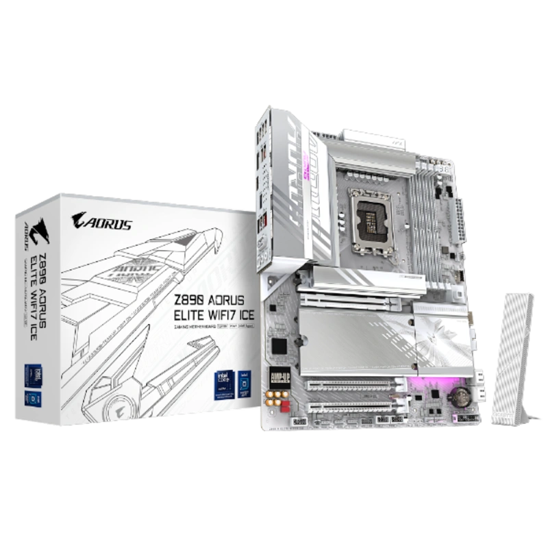 לוח לאינטל דור 15 Gigabyte Z890 AORUS ELITE WIFI7 ICE ATX LGA1851