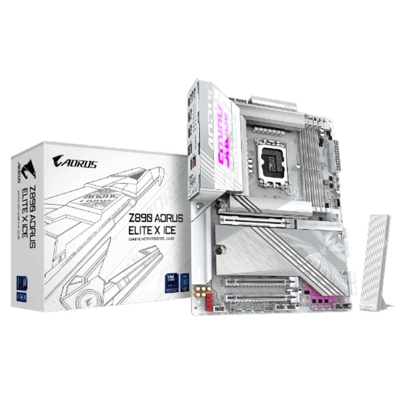 לוח לאינטל דור 15 Gigabyte Z890 AORUS ELITE X ICE ATX LGA1851