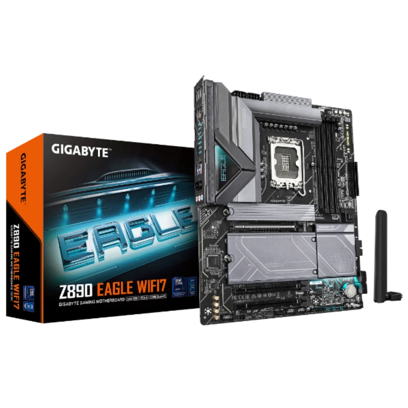לוח לאינטל דור 15 Gigabyte Z890 EGALE WIFI7 BT 4XM.2 Slots ATX LG