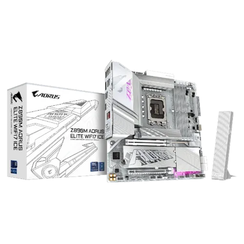 תמונה של לוח אם אינטל GIGABYTE Z890M AORUS ELITE WIFI7 ICE WIFI7 BT PCIE 5