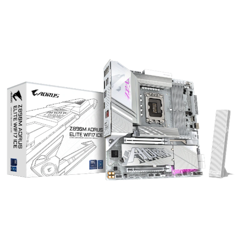 לוח אם אינטל GIGABYTE Z890M AORUS ELITE WIFI7 ICE WIFI7 BT PCIE 5