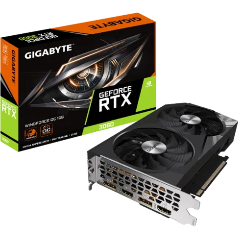 תמונה של כרטיס מסך OC 12GB Rev 2.0  Gigabyte RTX 3060 Windforce 2