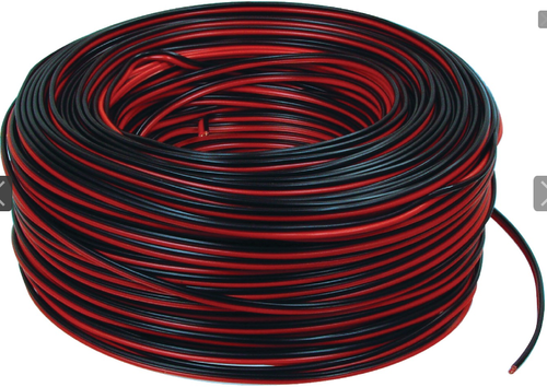חוט רמקול 2X1.5 בצבע שחור אדום ACTEC