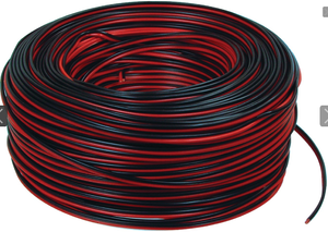 חוט רמקול 2X1.5 בצבע שחור אדום ACTEC