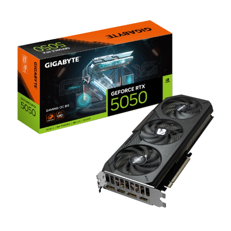 כרטיס מסך Gigabyte GeForce RTX 5050 Gaming OC 8GB 2xDP 2xHDMI
