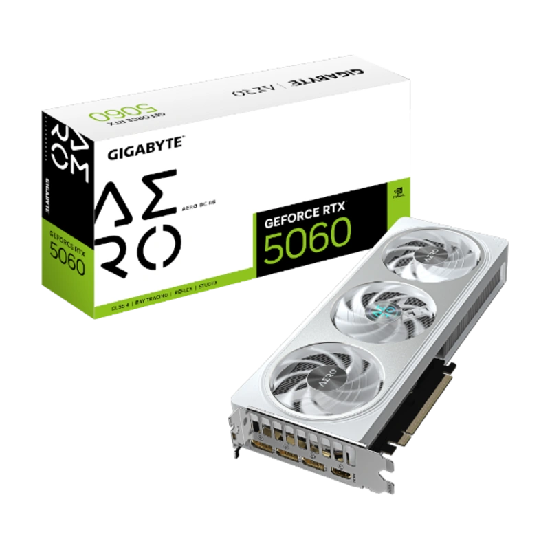 כרטיס מסך Gigabyte GeForce RTX 5060 AERO OC 8GB