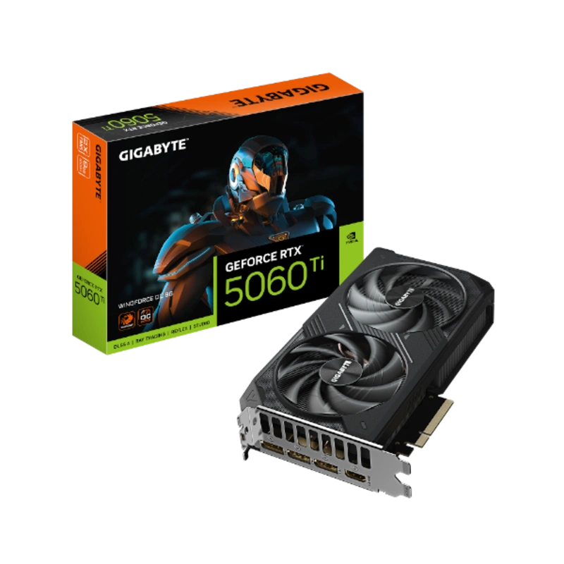 כרטיס מסך Gigabyte RTX 5060 Ti WindForce 2 OC 8GB