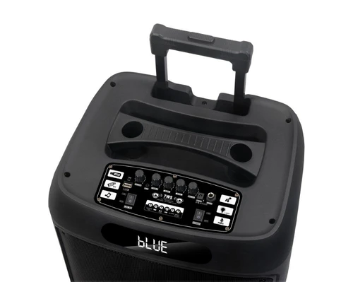בידורית קריוקי ניידת 15 אינץ' עם תאורת RGB ועם זוג מיקרופונים אלחוטיים דגם JBR-1505