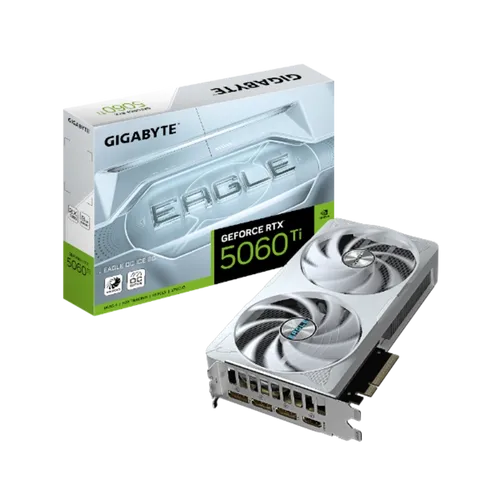 תמונה של כרטיס מסך Gigabyte GeForce RTX 5060 Ti EAGLE ICE OC 8GB white