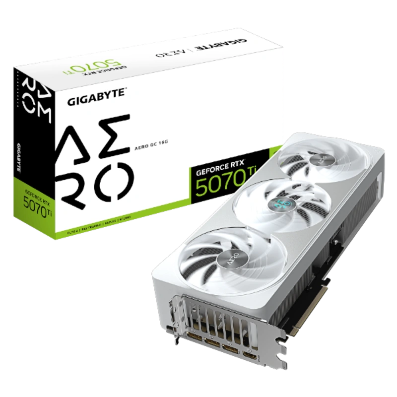 כרטיס מסך GIGABYTE GeForce RTX 5070 Ti AERO OC 16G