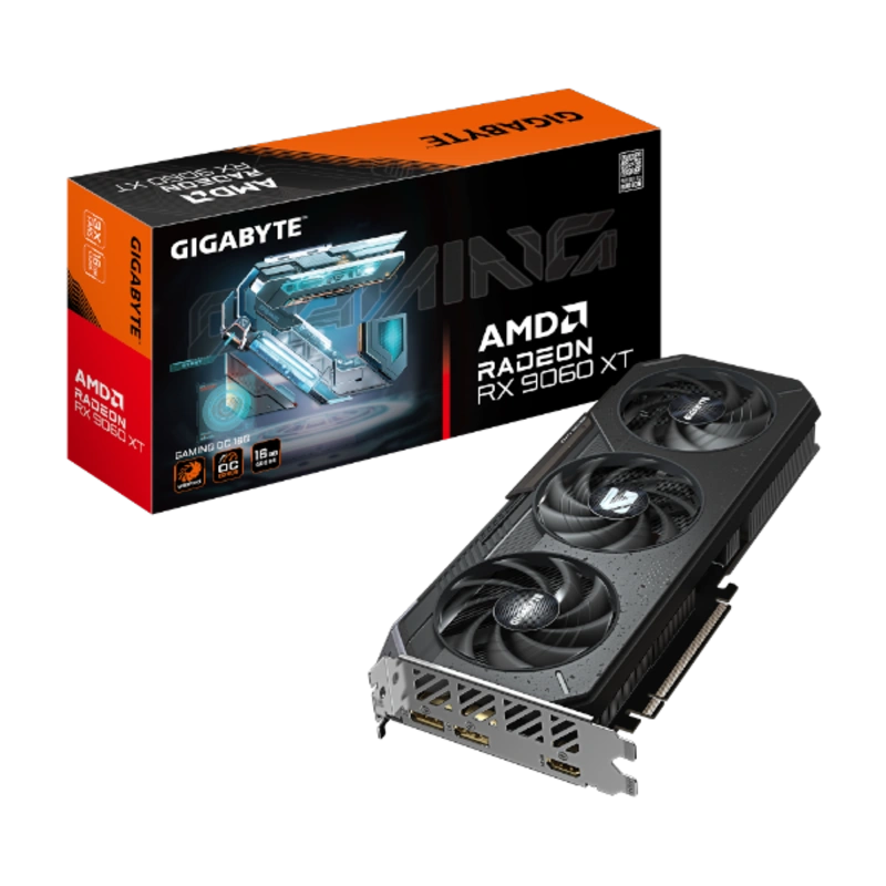 כרטיס מסך Gigabyte Radeon RX 9060 XT GAMING OC 16GB