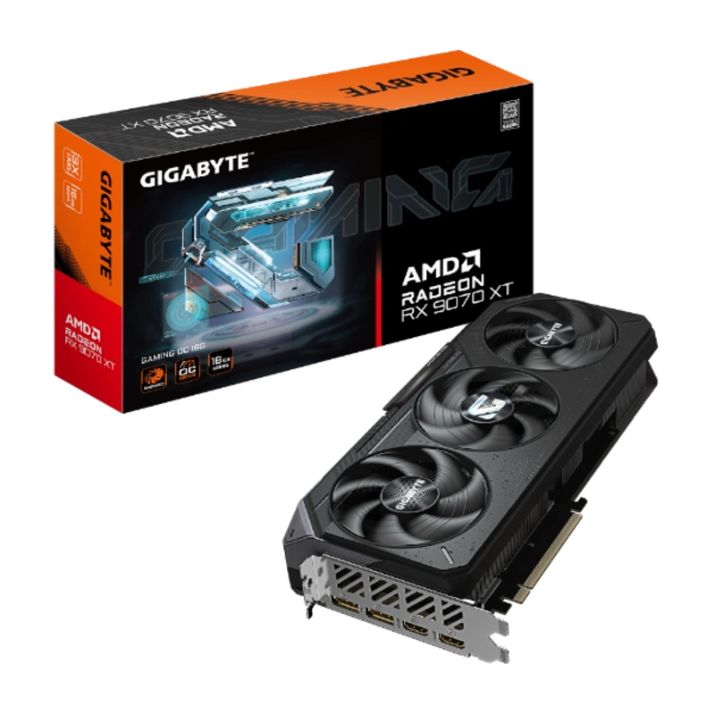 כרטיס מסך Gigabyte RX9070 XT Gaming OC 16GB PCI-E 5.0