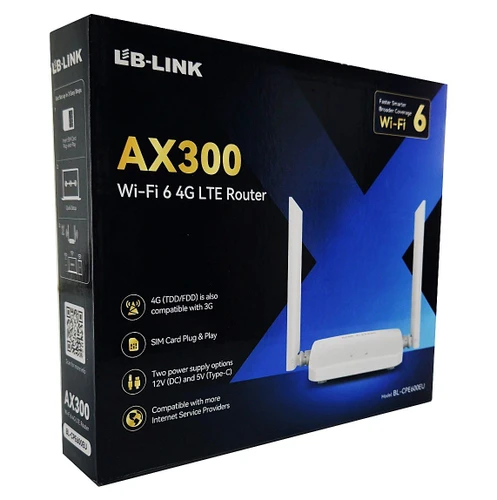 ראוטר סלולרי מתקדם AX300  דגם LB-LINK BL-CPE600EU 