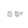 עגילי יהלומים בעיצוב ריבוע 2.27ct זהב 14K