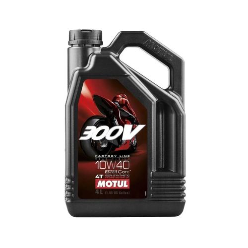 שמן מנוע MOTUL 300V 10W-40 סינטטי מלא 4 ליטר לביצועים גבוהים