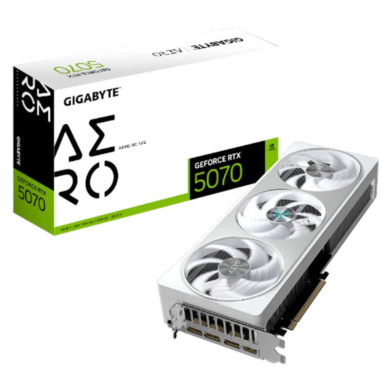 כ.מסך GIGABYTE GeForce RTX 5070 AERO OC 12G