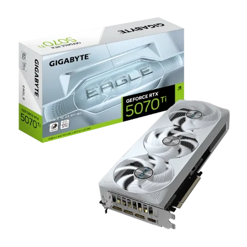 תמונה של כרטיס מסך GIGABYTE GeForce RTX 5070 Ti EAGLE OC ICE SFF 16G