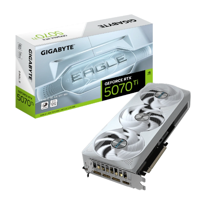 כרטיס מסך GIGABYTE GeForce RTX 5070 Ti EAGLE OC ICE SFF 16G