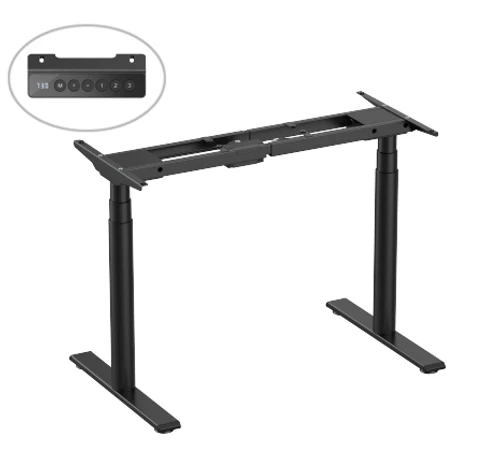 שולחן עמידה ישיבה חשמלי עם 2 מנועים M10-23DE LUMI - שחור