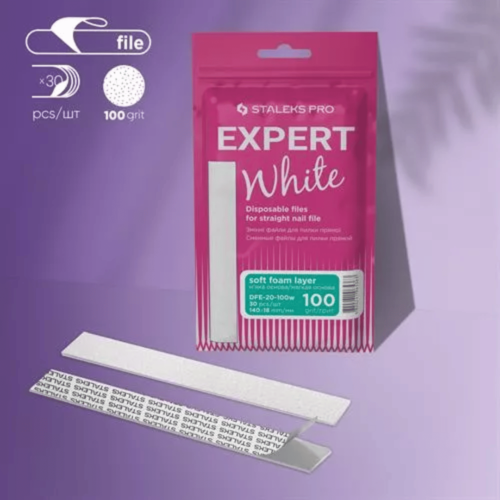 פצירות חד פעמיות עם שכבת קצף רכה EXPERT 20 100 (30 יח') - סטאלקס | STALEKS