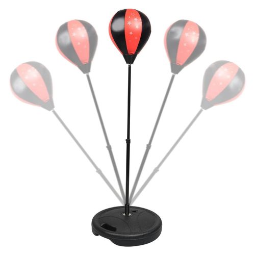 סט אגרוף עם כדור על עמוד קפיצי לילדים כולל זוג כפפות