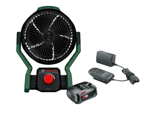 מאווררר נטען בוש BOSCH UNIVERSAL FAN 18V-1000 כולל סוללה 2AH ומטען