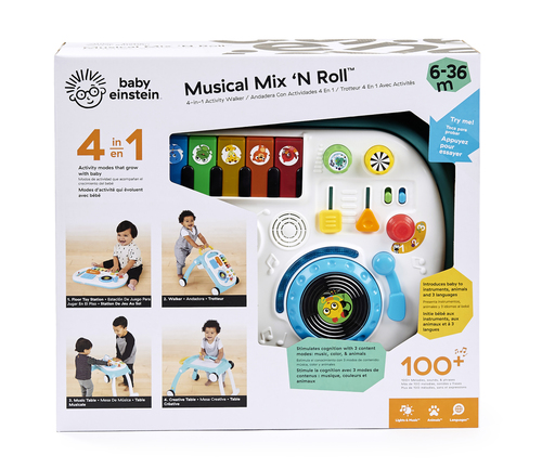 הליכון פעילות מוזיקלי 4 ב-1 Baby Einstein 