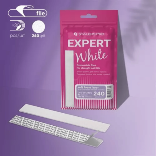 פצירות חד-פעמיות עם שכבת ספוג רכה EXPERT 20 גריט 240 (30 יח') - סטאלקס | STALEKS