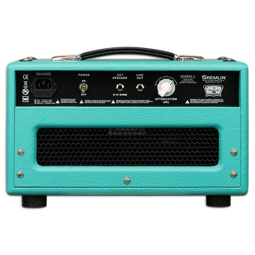 מגבר ראש מנורות Tone King GREMLIN HEAD TURQUISE 5W 5881 + 2 12AX7