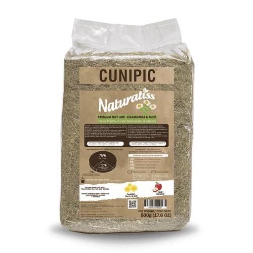 קוניפיק Cunipic חציר פרימיום קמומיל מנטה 500 גרם