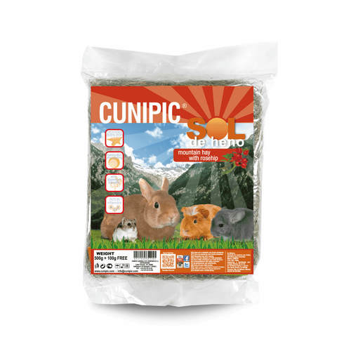 קוניפיק Cunipic חציר פרימיום הרים עם פרי וורד הבר 500 גרם