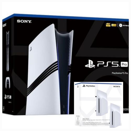 SONY PLAYSTATION 5 PRO 2TB + 2 CPNTROLLERS + DUAL CHARGING STATION + DISK DRIVE