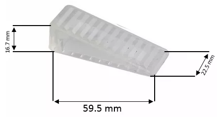 זוג מעצורי דלת קצרים 