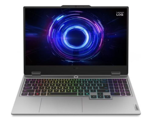 Lenovo LOQ Gaming 15IRX10 פתוח עם מסך 15.6 אינץ׳ ותצוגה פעילה