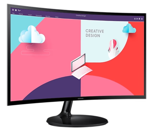 מסך מחשב איכותי Samsung S24C360EAM עם חיבורי HDMI ו-VGA