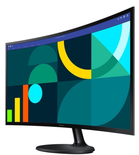 מסך קעור Samsung S27D362GAM עם פאנל VA לעבודה ונוחות עיניים