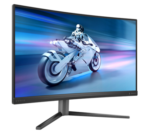 מסך Philips Evnia 5000 קעור לגיימרים עם קצב רענון גבוה של 280Hz