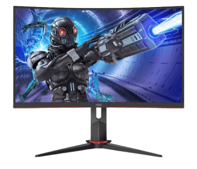 מסך גיימינג קעור AOC C32G2ZE בגודל 31.5 אינץ' עם פאנל VA איכותי