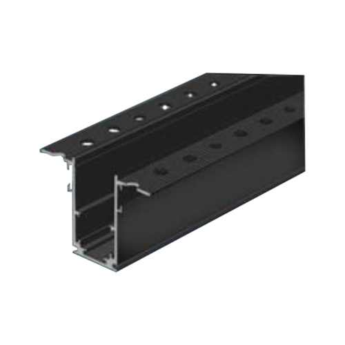 פס צבירה שקוע טרימלס מגנטי 48V חד פאזי 2 מטר שחור LS-MZ217