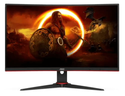 מסך גיימינג AOC CQ32G2SE קעור בגודל 31.5 אינץ' עם רזולוציית QHD וקצב רענון 165Hz