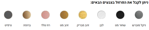 אמבטיון דגם גמא 315- אמבטיון פינתי דופן צד קבועה עד 80 ס