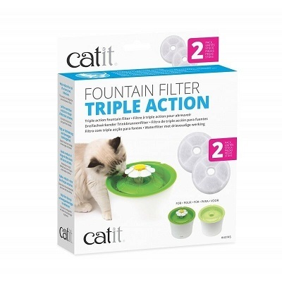 קט איט Cat-it - פילטר למזרקת מים לחתול פרח עם לד 2 יחידות