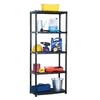 כוננית פלסטיק 5 מדפים 15" PLATINE צבע שחור