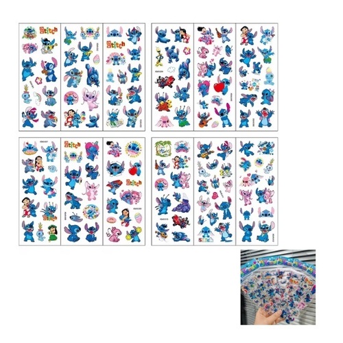 12 דפי מדבקות לילו וסטיץ