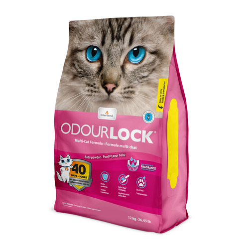 ODOURLOCK חול מתגבש בניחוח בייבי פאודר - חול לחתולים